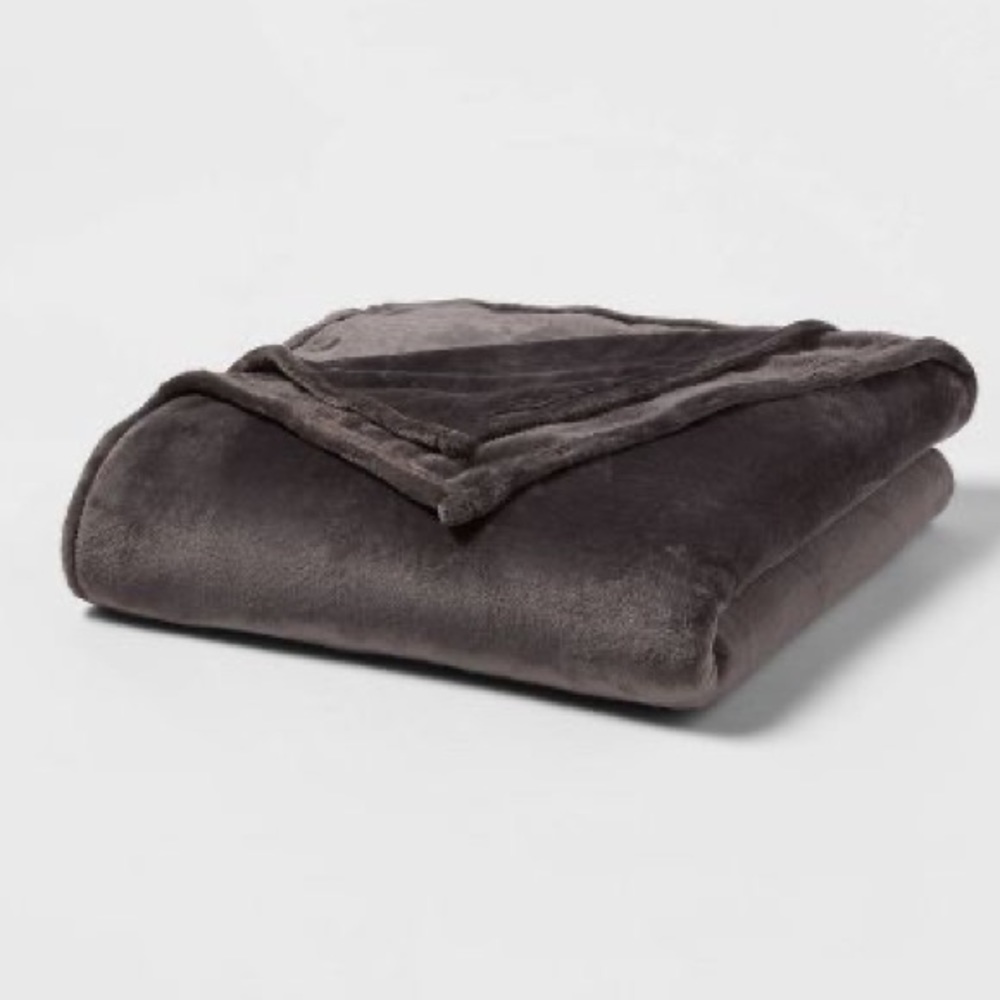 Microplush Bed Blanket Full/Queen Gray- Threshold™